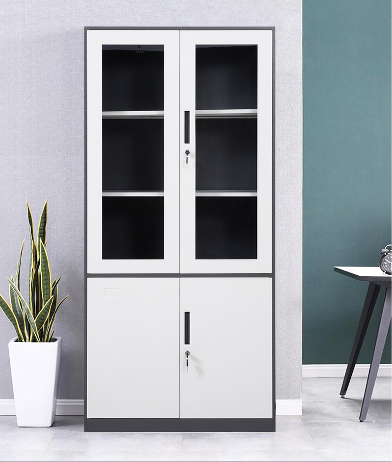 薄边套色玻璃文件柜