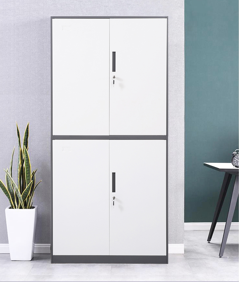 薄边套色双节柜