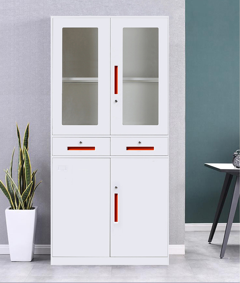 薄边中二屉文件柜