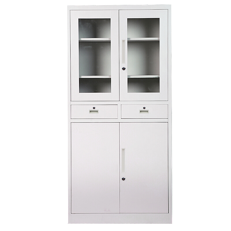 宽边中二屉玻璃文件柜