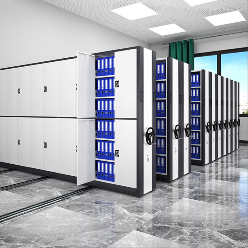 套色手动密集柜