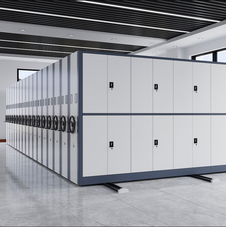 套色手动密集柜