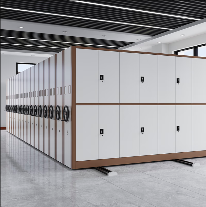 套色手动密集柜