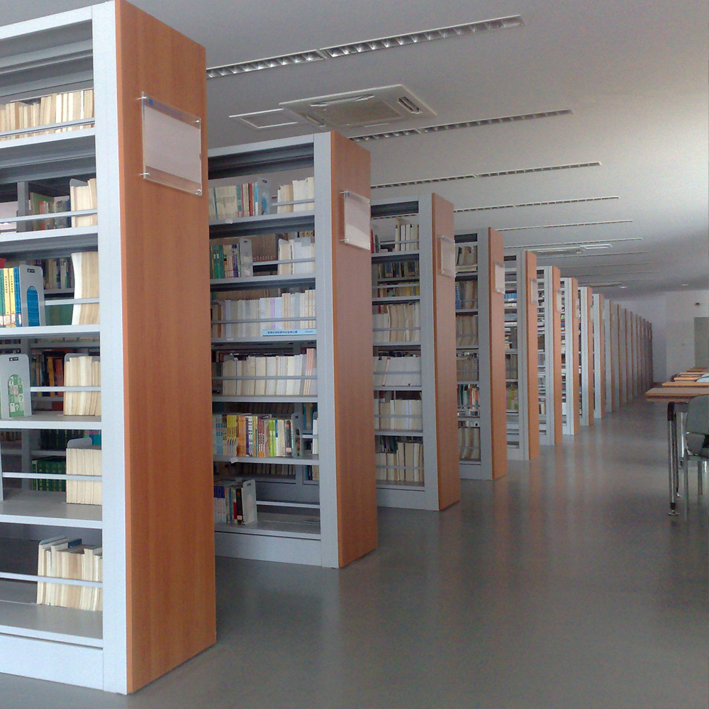 图书馆定制钢木书架